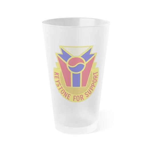 77 Quartermaster Group (U.S. Army) Frosted Pint Glass 16oz 16oz Frosted - Go Mug Yourself