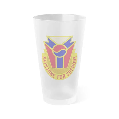 77 Quartermaster Group (U.S. Army) Frosted Pint Glass 16oz 16oz Frosted - Go Mug Yourself