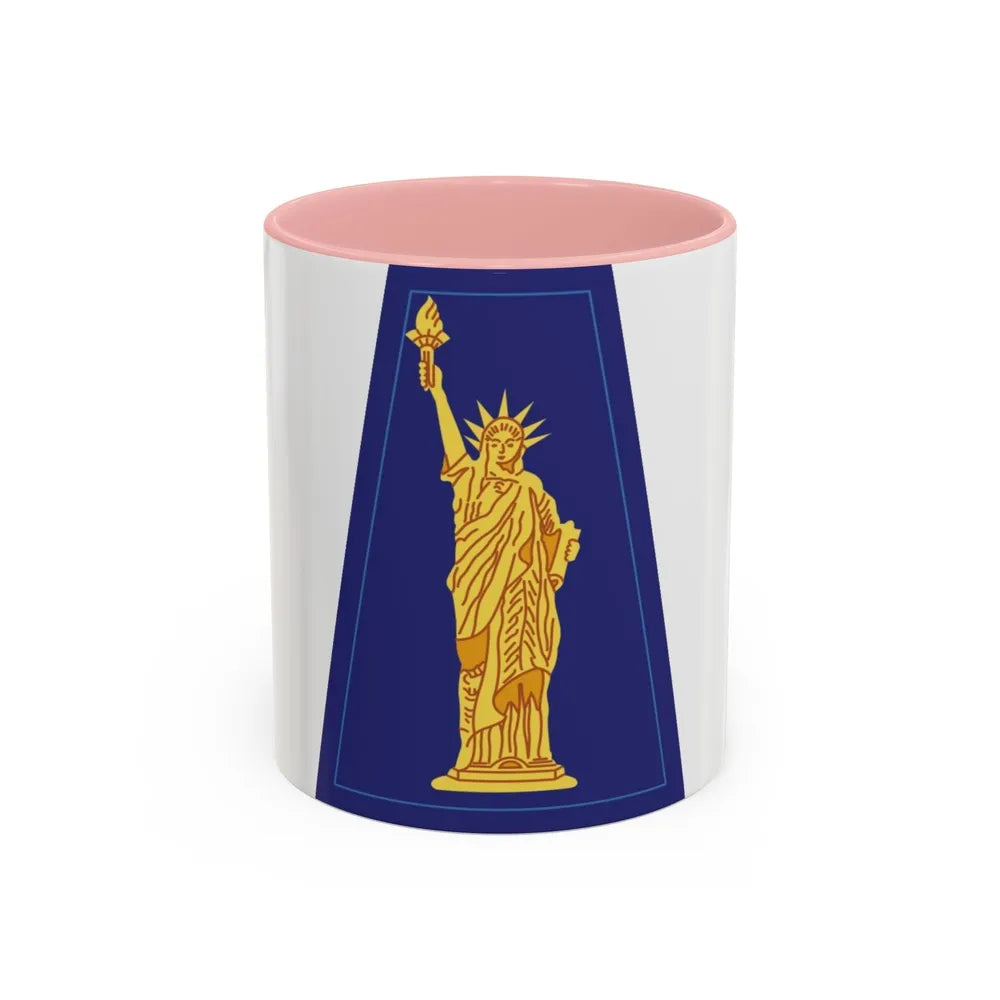 77 Sustainment Brigade (U.S. Army) Accent Coffee Mug-11oz-Pink-Go Mug Yourself