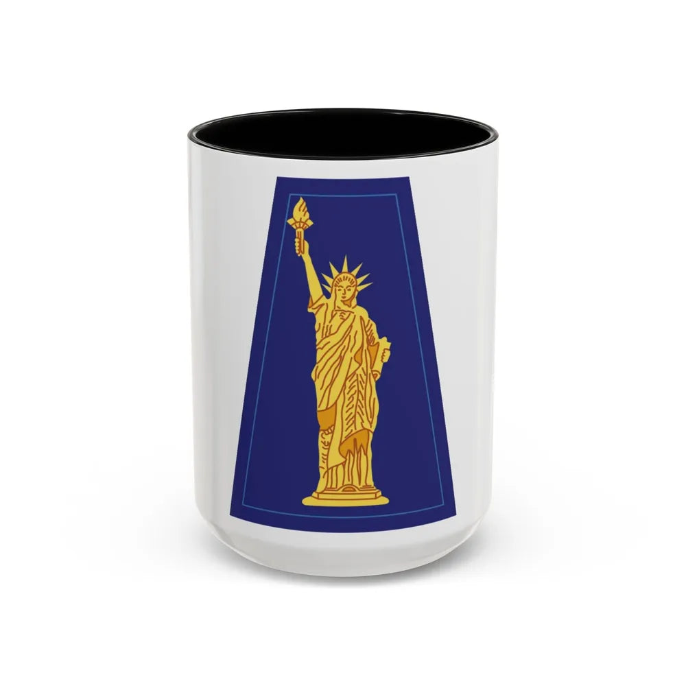 77 Sustainment Brigade (U.S. Army) Accent Coffee Mug-15oz-Black-Go Mug Yourself