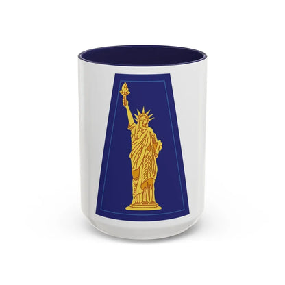 77 Sustainment Brigade (U.S. Army) Accent Coffee Mug-15oz-Navy-Go Mug Yourself