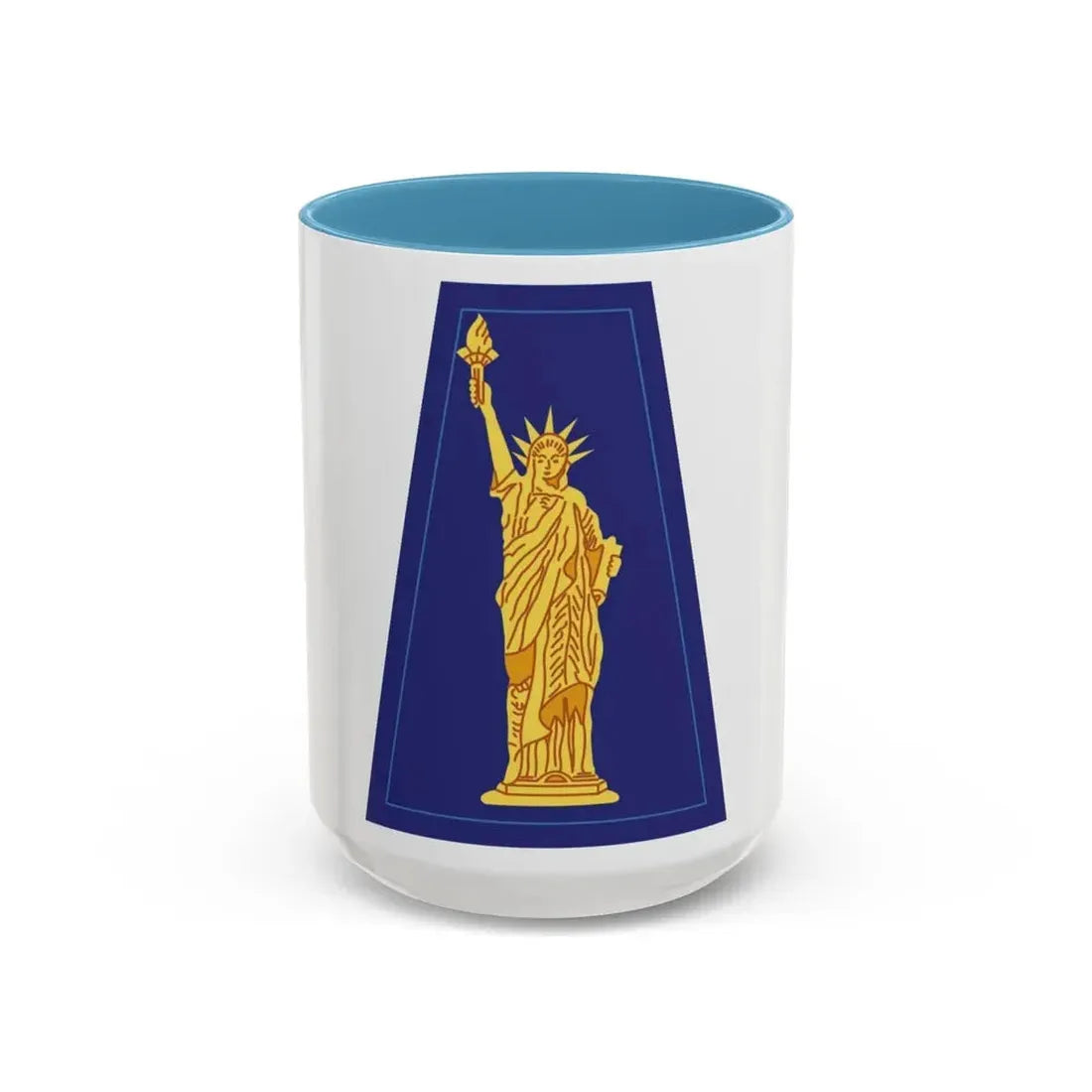 77 Sustainment Brigade (U.S. Army) Accent Coffee Mug 15oz Light Blue - Go Mug Yourself