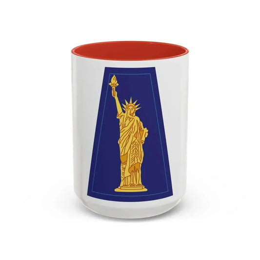 77 Sustainment Brigade (U.S. Army) Accent Coffee Mug 15oz Red - Go Mug Yourself