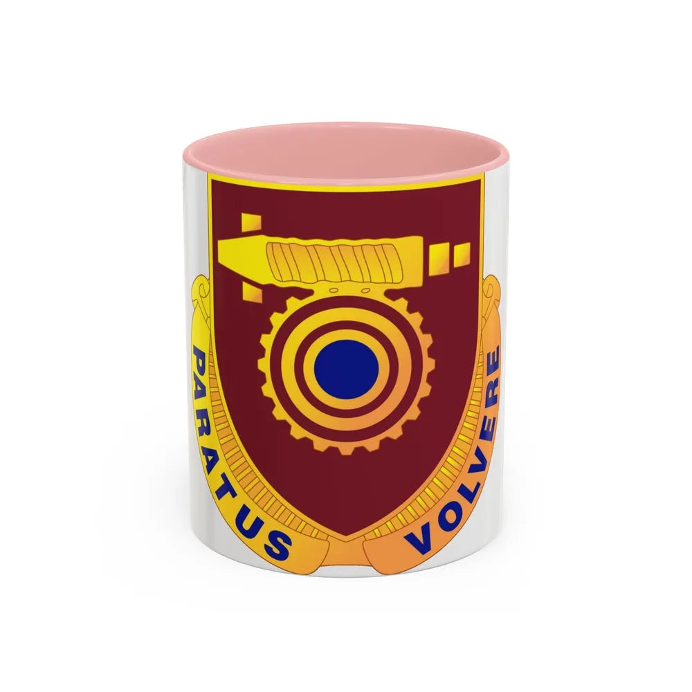 77 Transportation Battalion (U.S. Army) Accent Coffee Mug-11oz-Pink-Go Mug Yourself