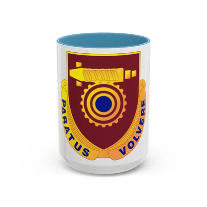 77 Transportation Battalion (U.S. Army) Accent Coffee Mug-15oz-Light Blue-Go Mug Yourself