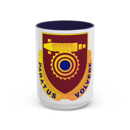 77 Transportation Battalion (U.S. Army) Accent Coffee Mug-15oz-Navy-Go Mug Yourself