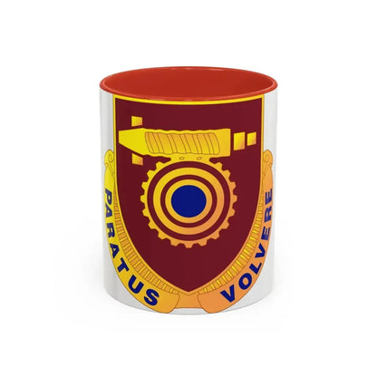 77 Transportation Battalion (U.S. Army) Accent Coffee Mug 11oz Red - Go Mug Yourself