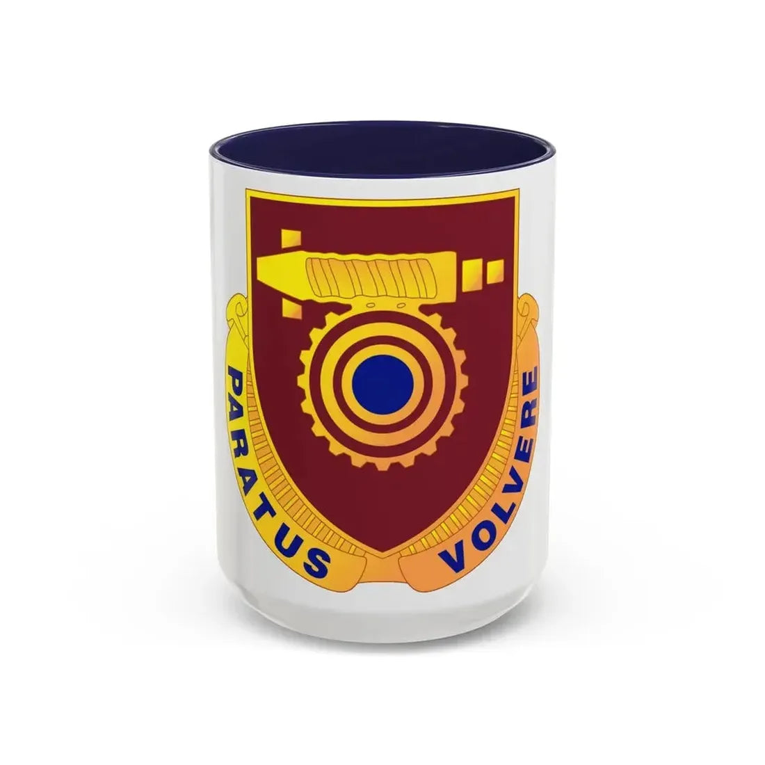 77 Transportation Battalion (U.S. Army) Accent Coffee Mug 15oz Navy - Go Mug Yourself