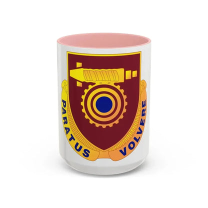 77 Transportation Battalion (U.S. Army) Accent Coffee Mug 15oz Pink - Go Mug Yourself