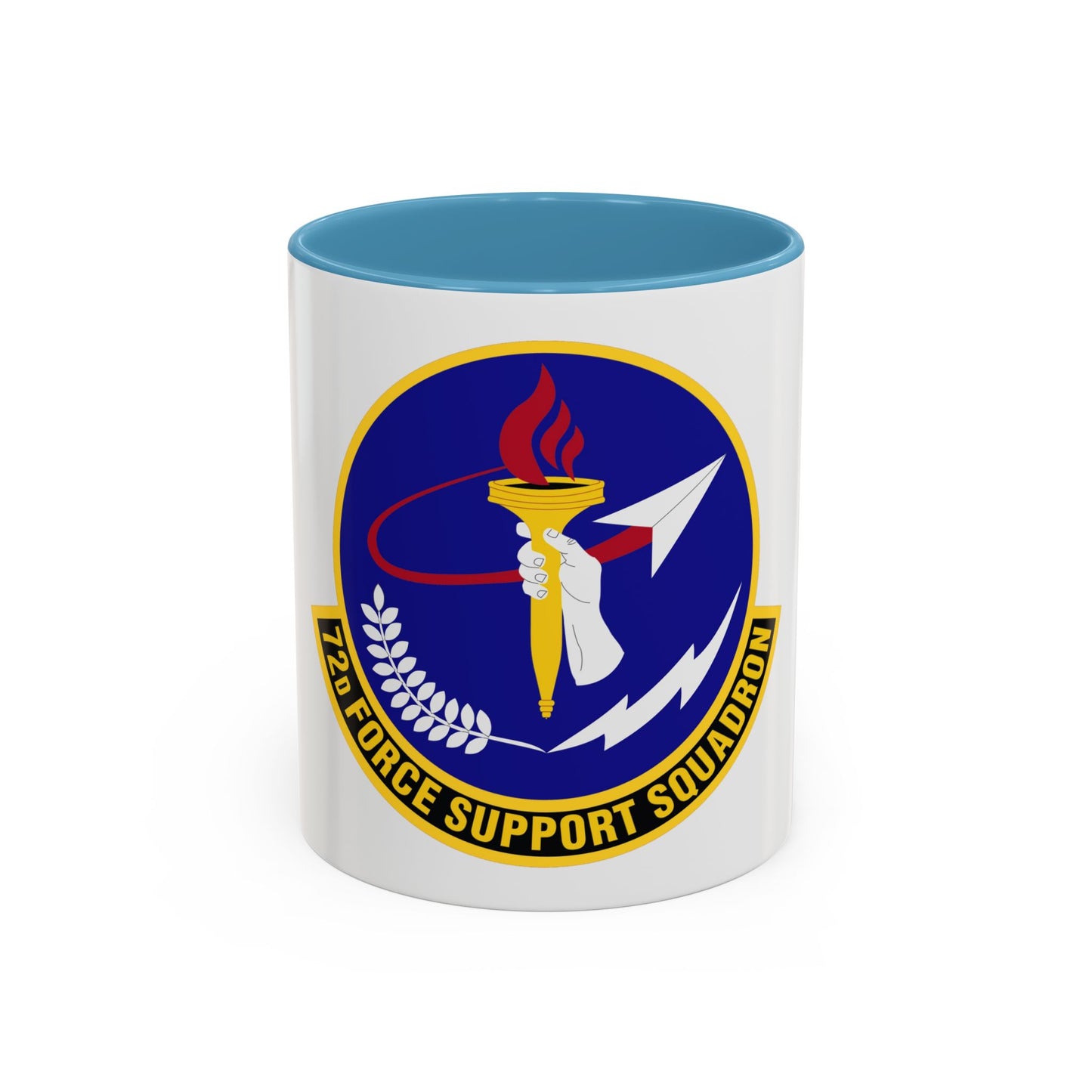 72d Force Support Squadron (U.S. Air Force) Accent Coffee Mug