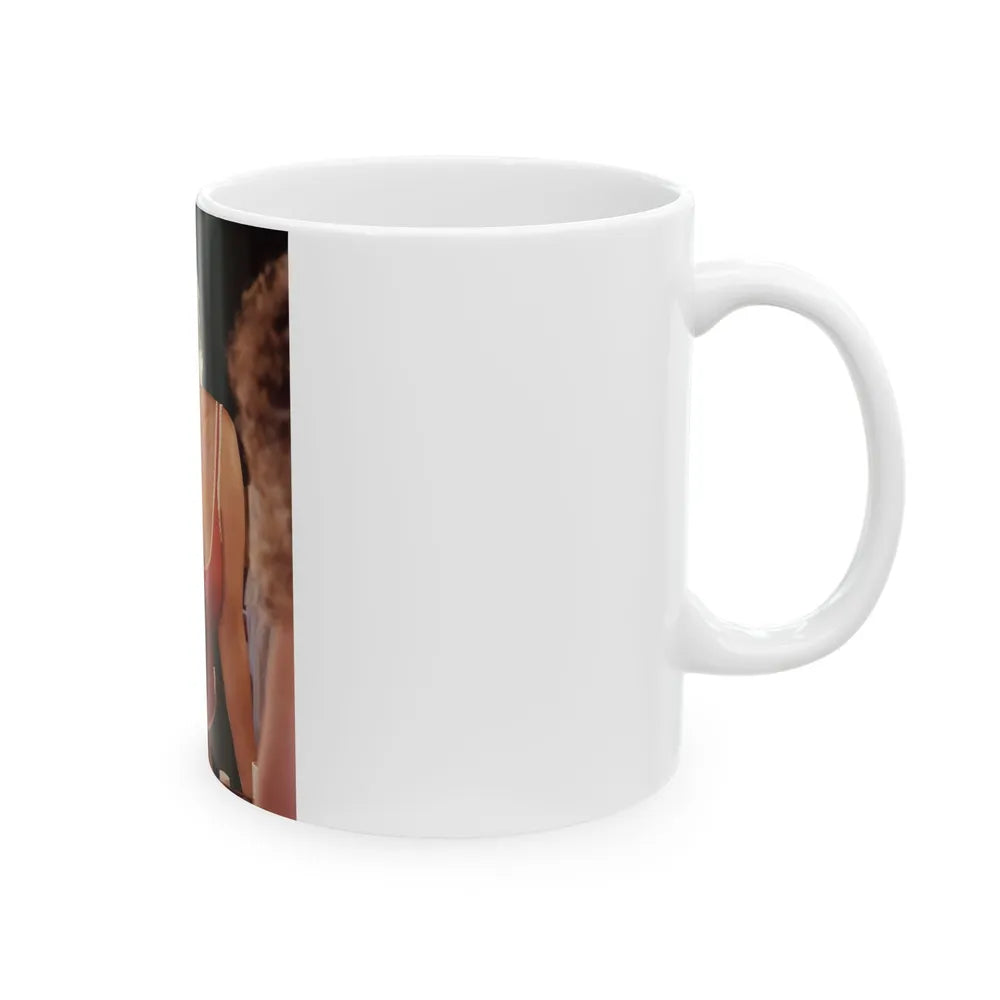 Linda Blair #265 - Partially Topless (Vintage Female Icon) White Coffee Mug-Go Mug Yourself