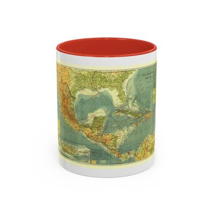 Central America and the West Indies (1922) (Map) Accent Coffee Mug