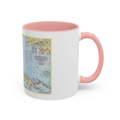 Pacific Islands - Southeast Asia (1944) (Map) Accent Coffee Mug