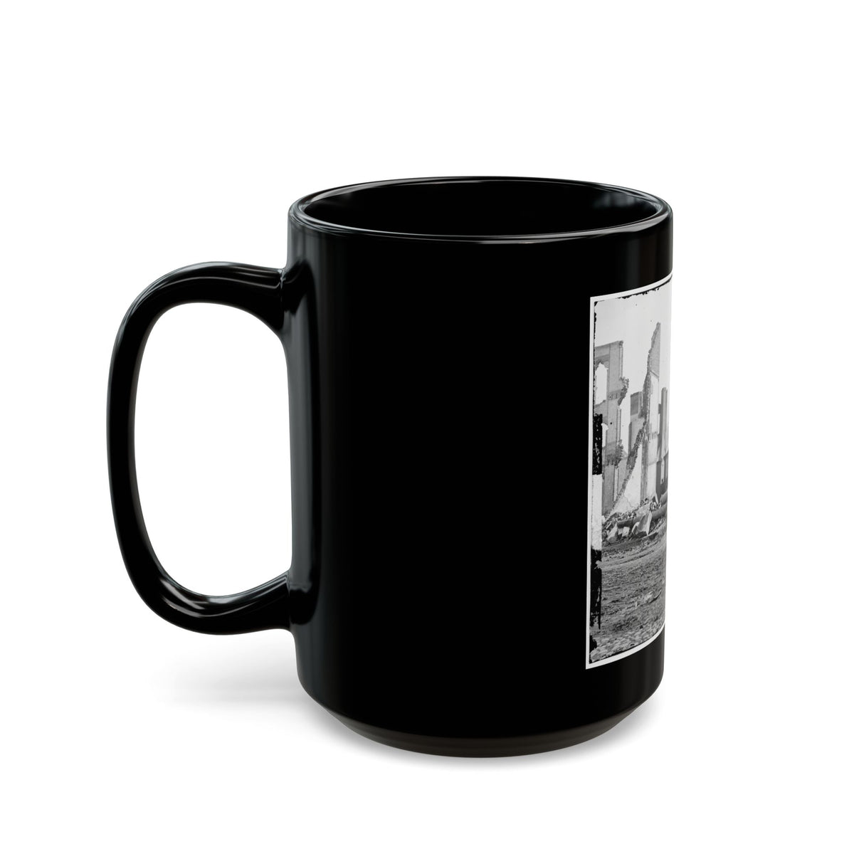 Richmond, Va. Ruins Of The Southern Express Office (Carey Street) (U.S. Civil War) Black Coffee Mug