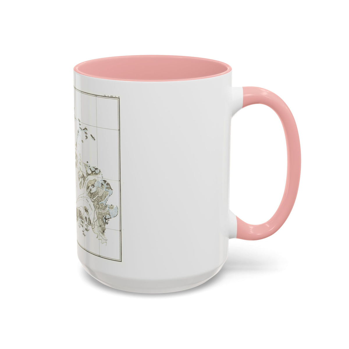 Alaska - Muir Glacier (1890) (Map) Accent Coffee Mug