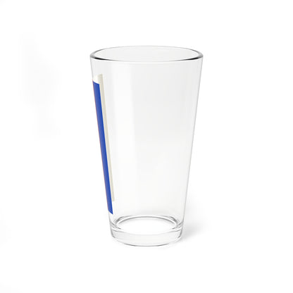 Flag yellow red blue 2x5 (Germany) Pint Glass 16oz