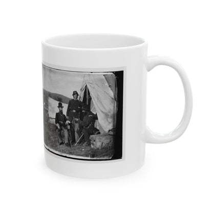 Antietam, Md. Col. John S. Crocker, Lt. Col. Benjamin C. Butler, And Adjutant Of 93d New York Volunteers (U.S. Civil War) White Coffee Mug