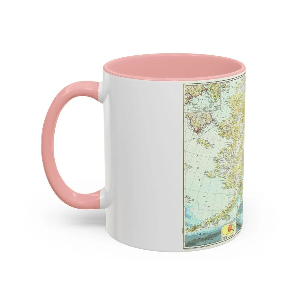 USA - Alaska (1956) (Map) Accent Coffee Mug-Go Mug Yourself