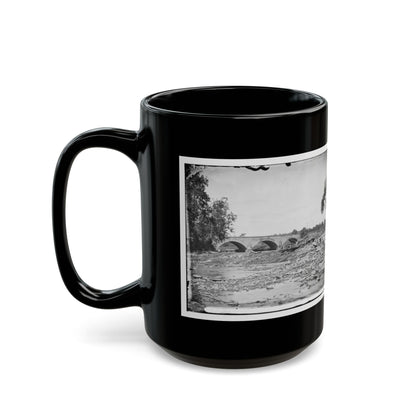 Antietam, Maryland. Antietam Bridge On Sharpsburg And Boonsboro Turnpike(2) (U.S. Civil War) Black Coffee Mug