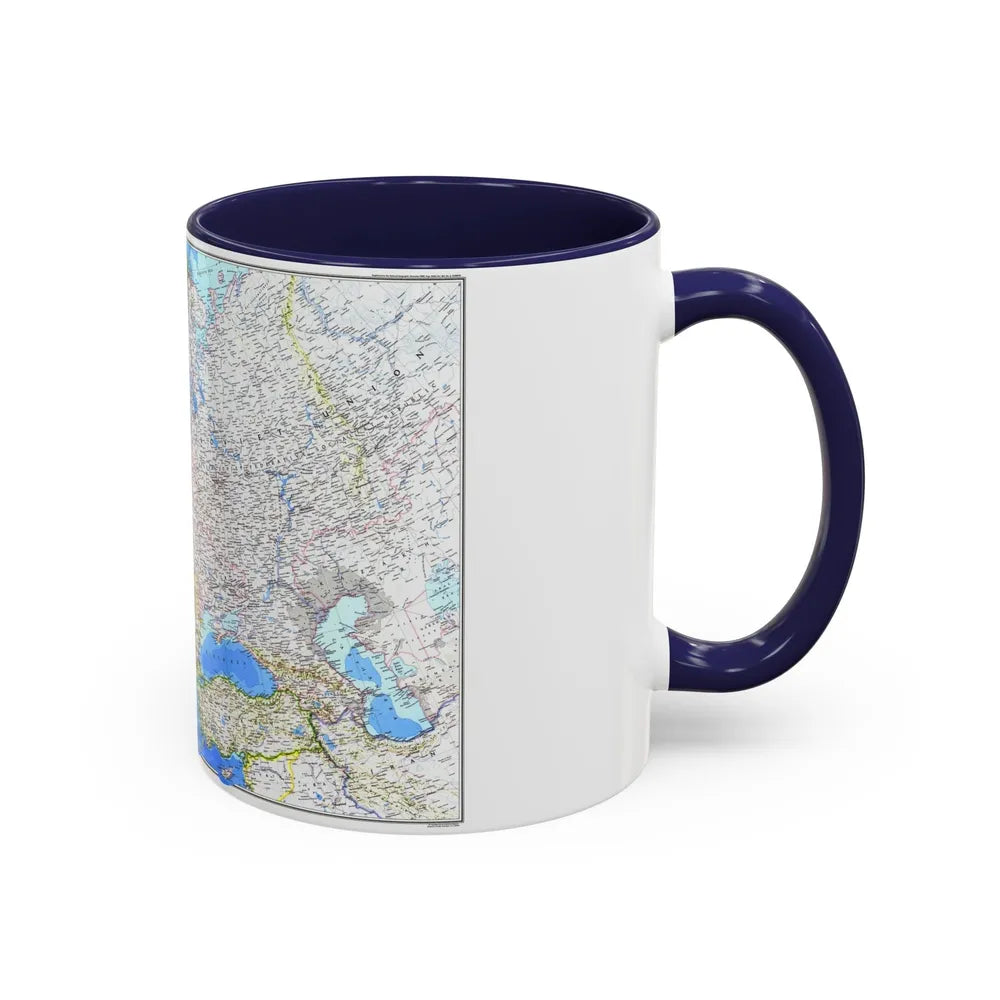 Europe (1983) (Map) Accent Coffee Mug-Go Mug Yourself