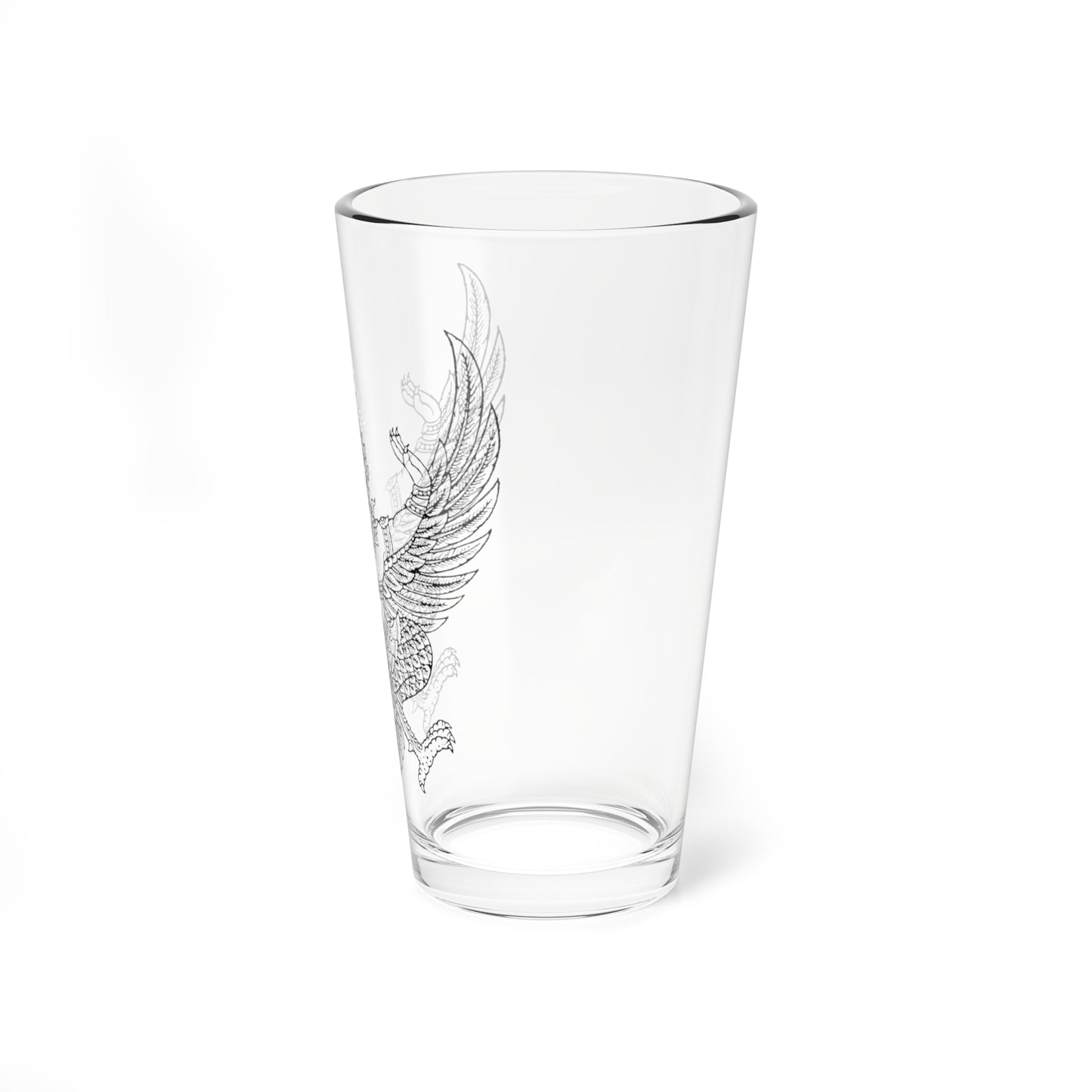 Thai government Garuda emblem Version 1 (Thailand) (Coat of Arms) Pint Glass 16oz