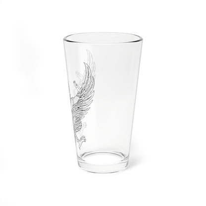 Thai government Garuda emblem Version 1 (Thailand) (Coat of Arms) Pint Glass 16oz
