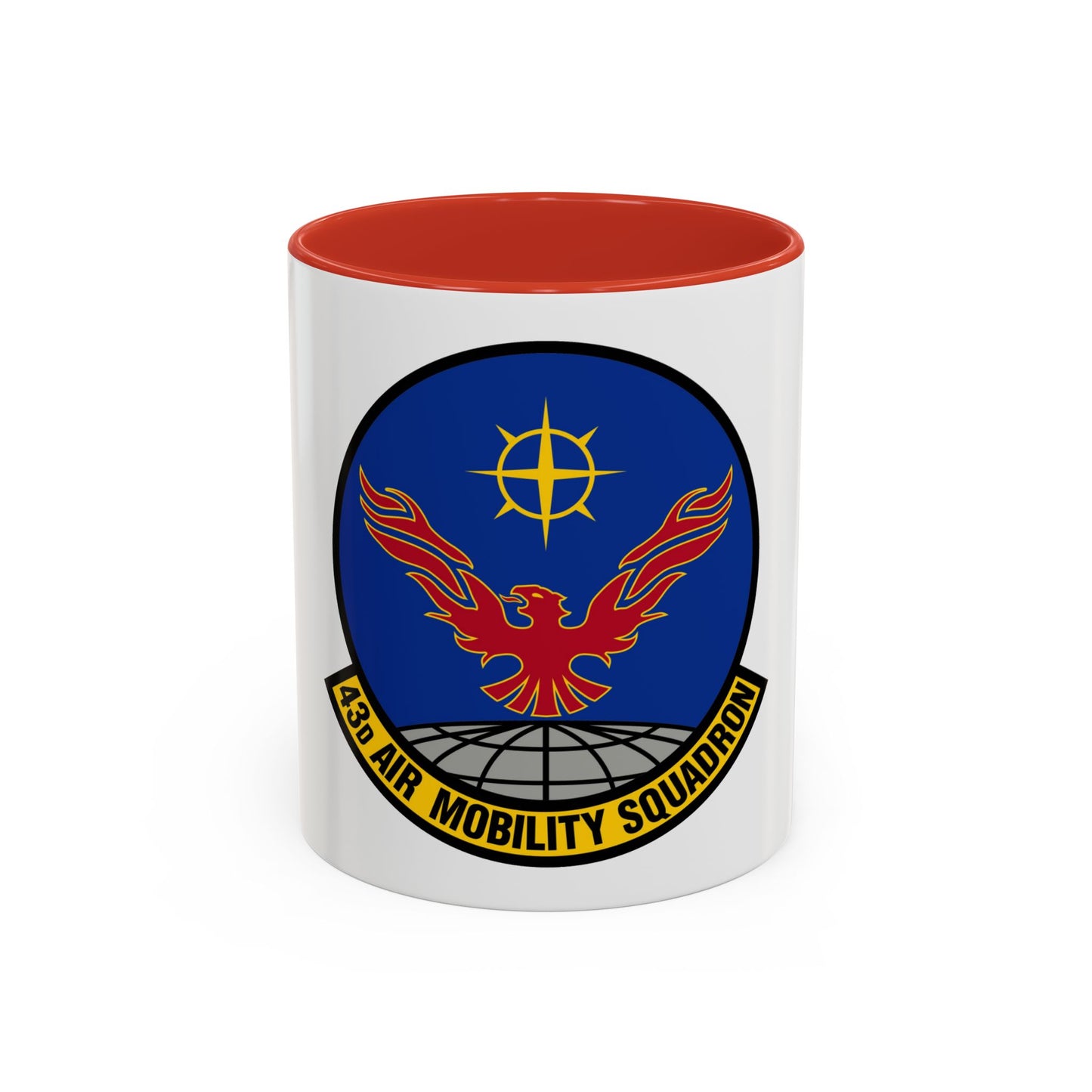 43 Air Mobility Squadron AMC (U.S. Air Force) Accent Coffee Mug