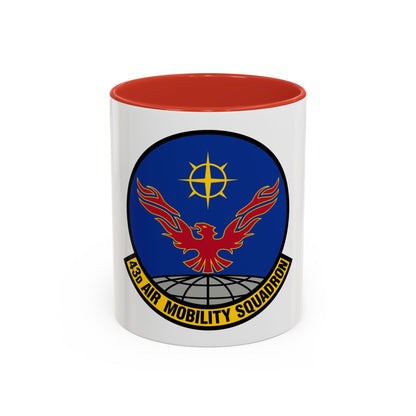 43 Air Mobility Squadron AMC (U.S. Air Force) Accent Coffee Mug