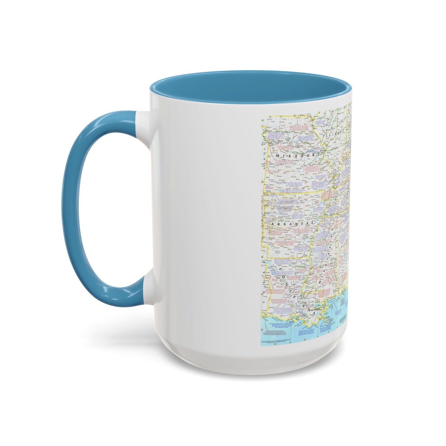 USA - Battlefields of the Civil War 1 (1961) (Map) Accent Coffee Mug