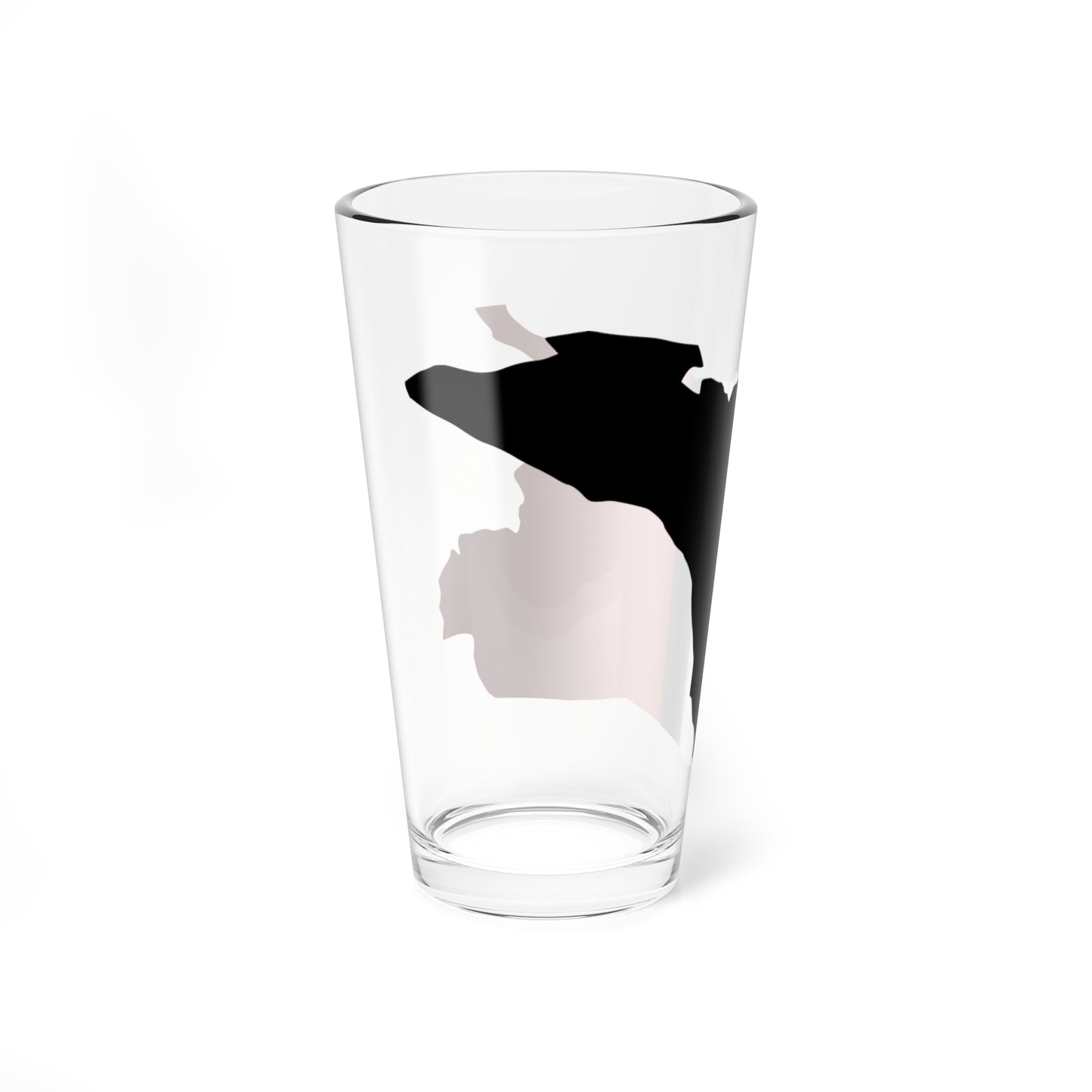 Flag map of Aosta (Italy) Pint Glass 16oz