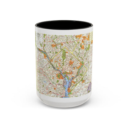 USA - Washington, Suburban (1964) (Map) Accent Coffee Mug