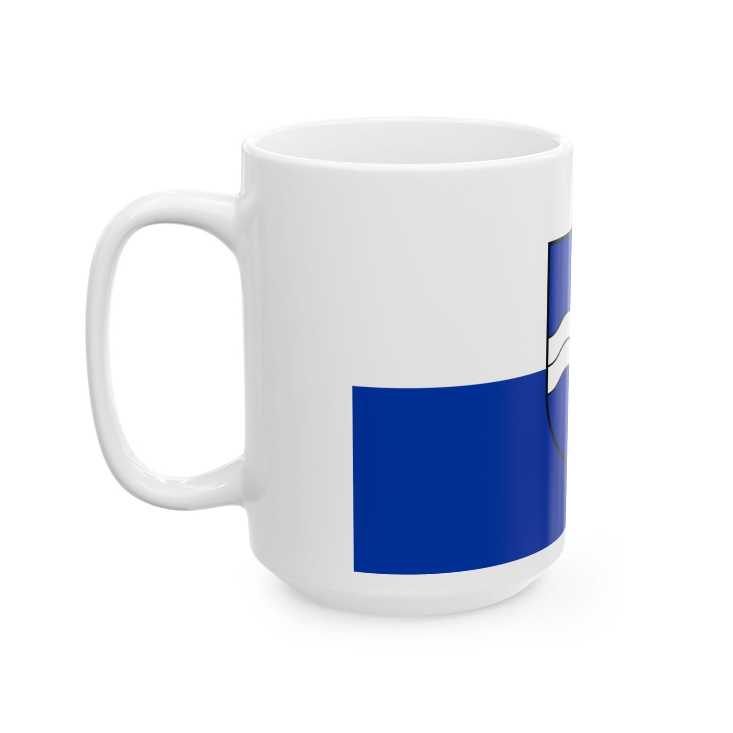 Flag of Rhein Neckar Kreis Germany - White Coffee Mug-Go Mug Yourself