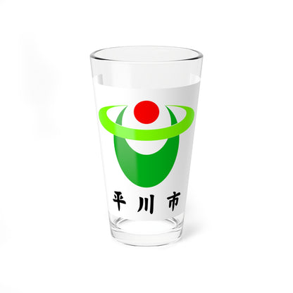 Flag of Hirakawa Aomori (Japan) Pint Glass 16oz