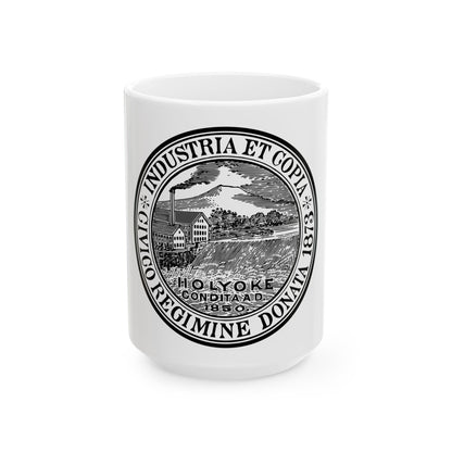 Seal of Holyoke Massachusetts - White Coffee Mug
