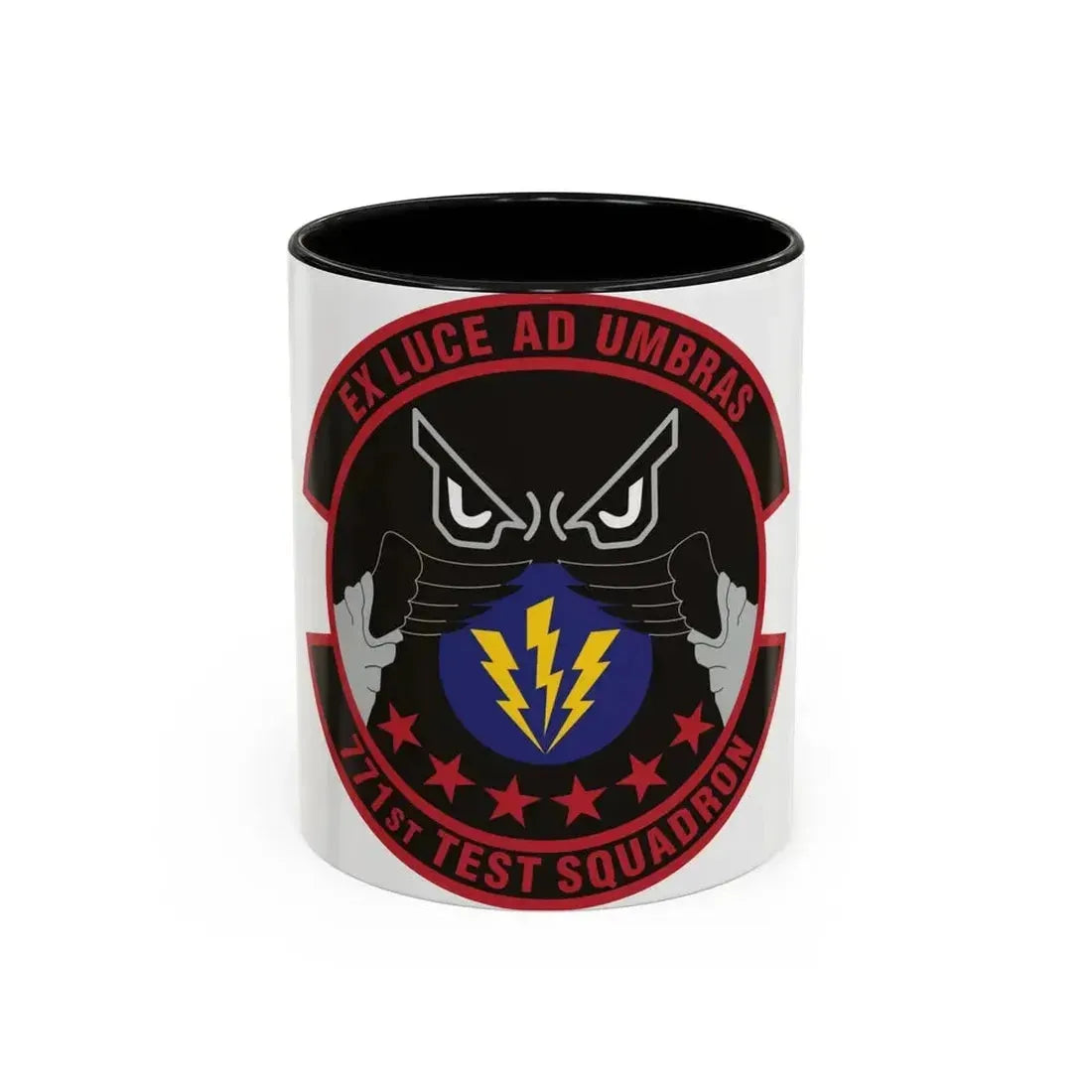 771st Test Squadron (U.S. Air Force) Accent Coffee Mug 11oz Black - Go Mug Yourself