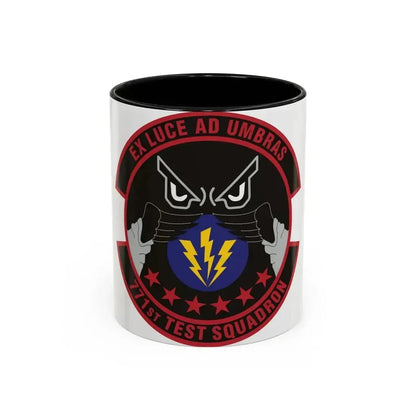 771st Test Squadron (U.S. Air Force) Accent Coffee Mug 11oz Black - Go Mug Yourself