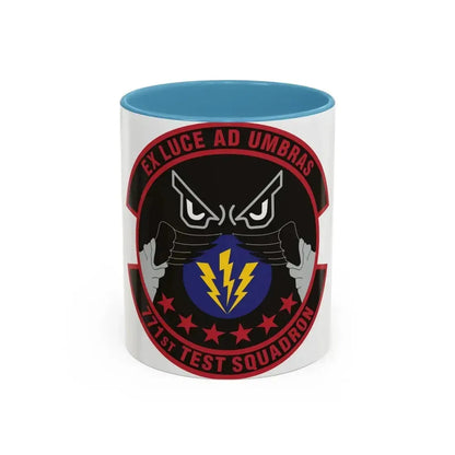 771st Test Squadron (U.S. Air Force) Accent Coffee Mug 11oz Light Blue - Go Mug Yourself