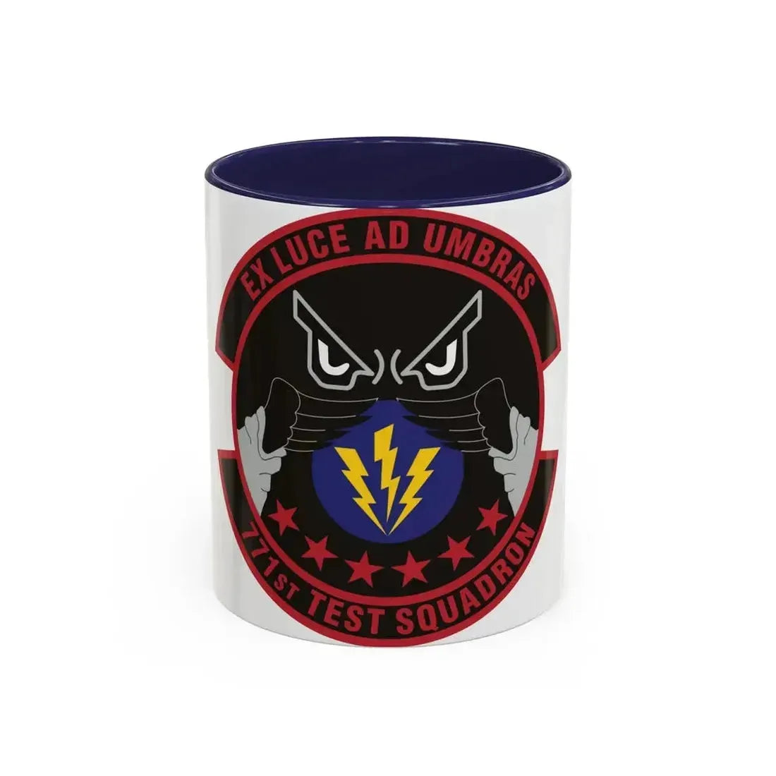 771st Test Squadron (U.S. Air Force) Accent Coffee Mug 11oz Navy - Go Mug Yourself