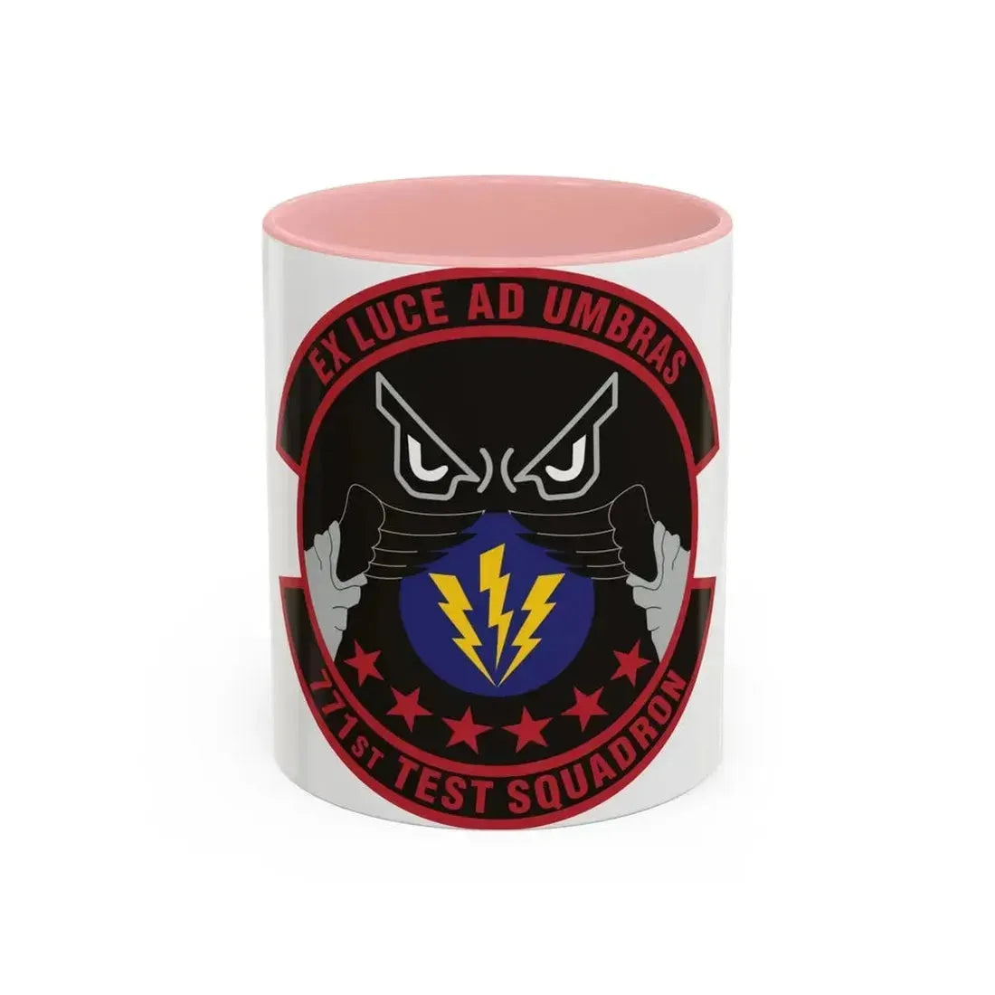 771st Test Squadron (U.S. Air Force) Accent Coffee Mug 11oz Pink - Go Mug Yourself