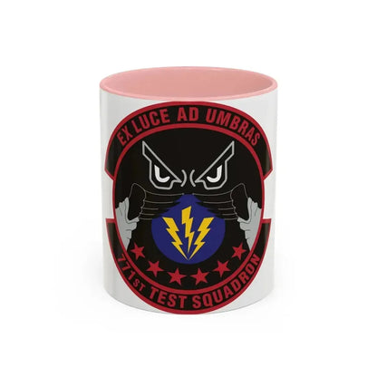 771st Test Squadron (U.S. Air Force) Accent Coffee Mug 11oz Pink - Go Mug Yourself