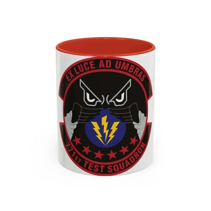771st Test Squadron (U.S. Air Force) Accent Coffee Mug 11oz Red - Go Mug Yourself