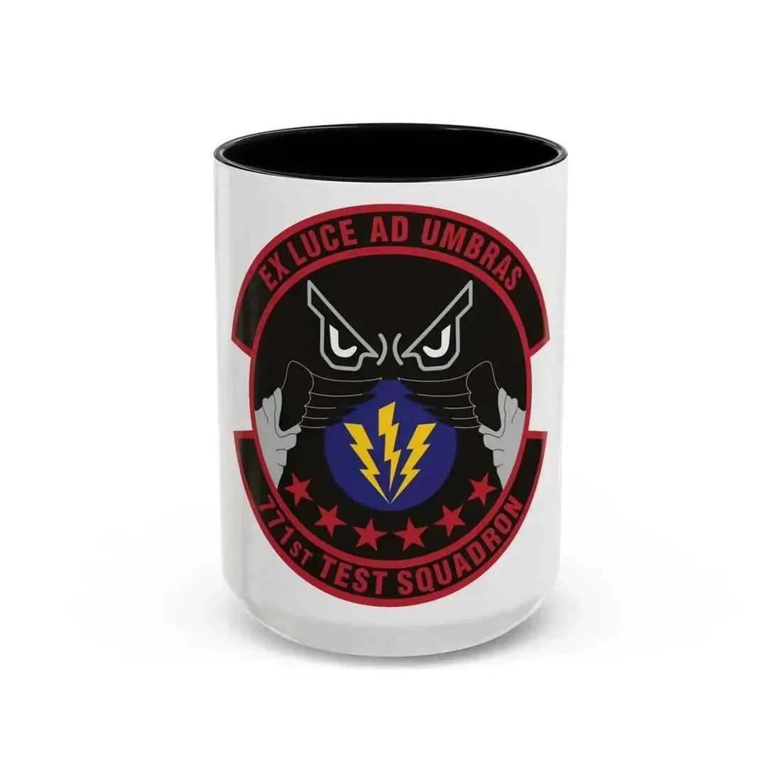 771st Test Squadron (U.S. Air Force) Accent Coffee Mug 15oz Black - Go Mug Yourself
