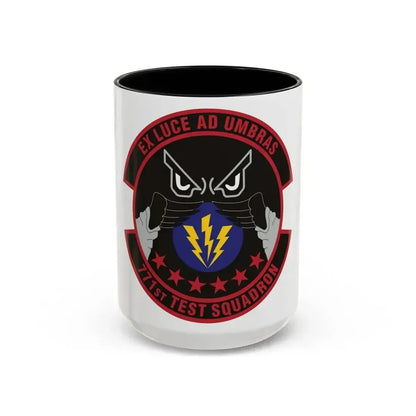 771st Test Squadron (U.S. Air Force) Accent Coffee Mug 15oz Black - Go Mug Yourself