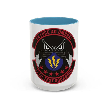 771st Test Squadron (U.S. Air Force) Accent Coffee Mug 15oz Light Blue - Go Mug Yourself