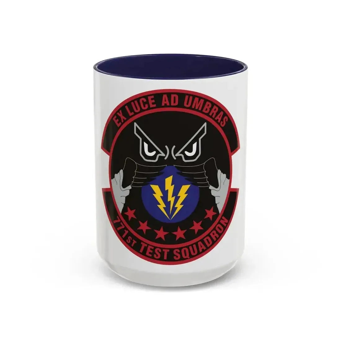771st Test Squadron (U.S. Air Force) Accent Coffee Mug 15oz Navy - Go Mug Yourself