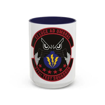 771st Test Squadron (U.S. Air Force) Accent Coffee Mug 15oz Navy - Go Mug Yourself