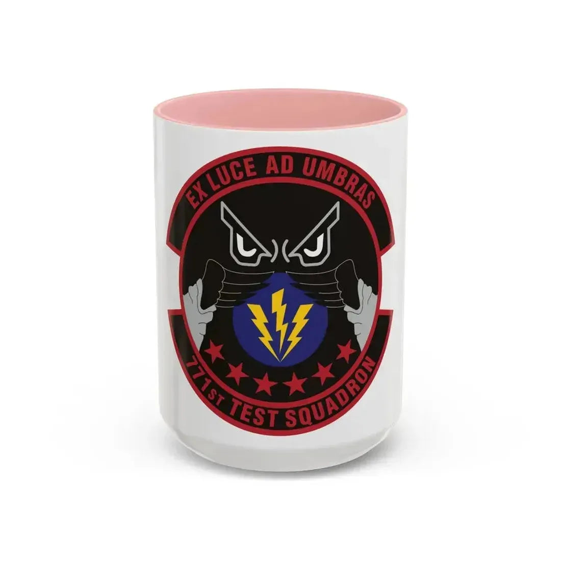 771st Test Squadron (U.S. Air Force) Accent Coffee Mug 15oz Pink - Go Mug Yourself