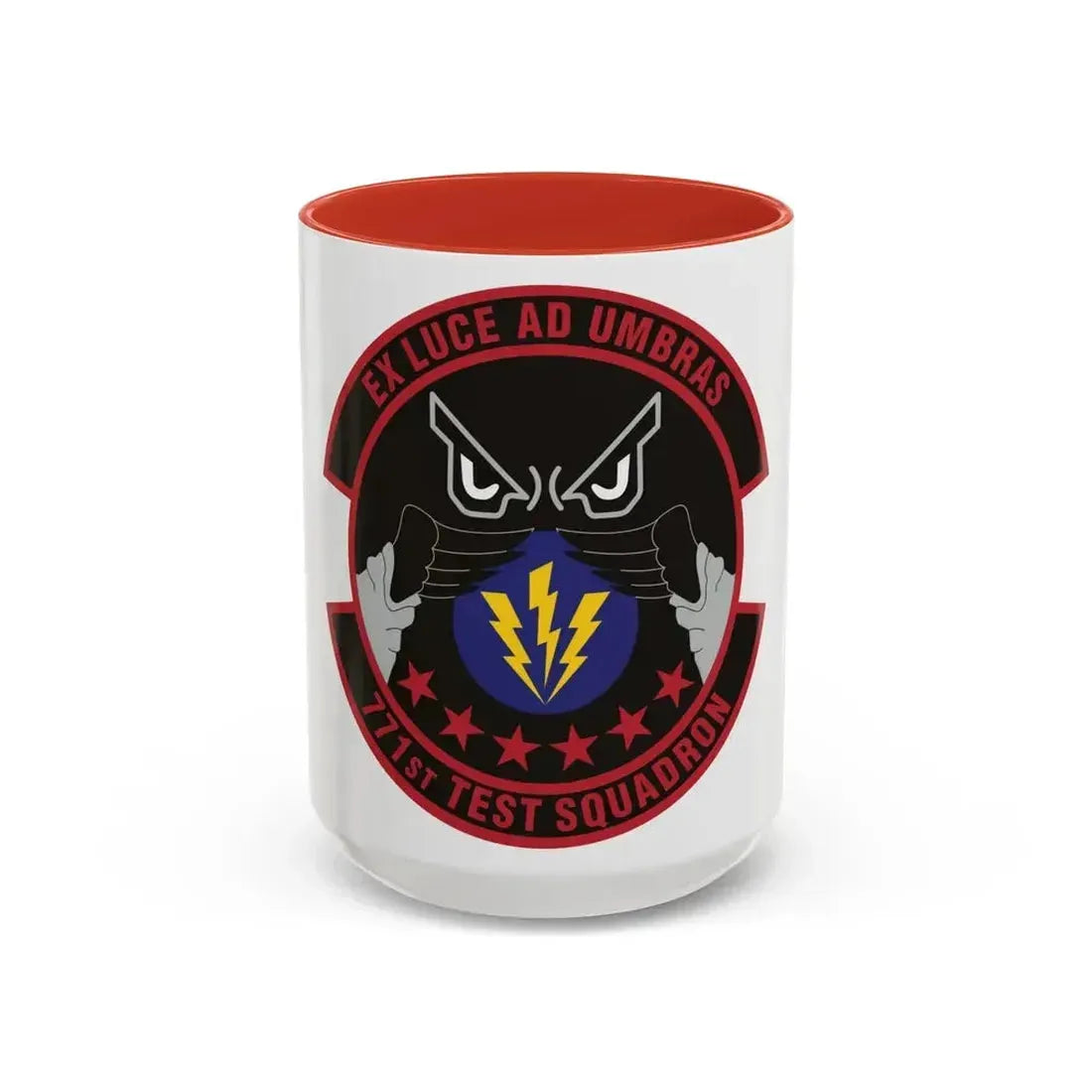 771st Test Squadron (U.S. Air Force) Accent Coffee Mug 15oz Red - Go Mug Yourself