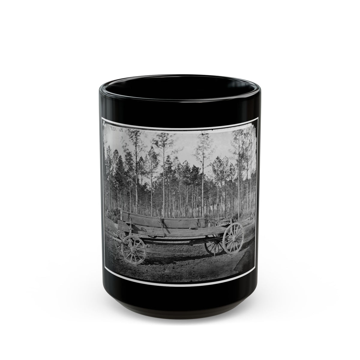Rappahannock Station, Va. Pontoon Wagon, 50th New York Engineers (U.S. Civil War) Black Coffee Mug