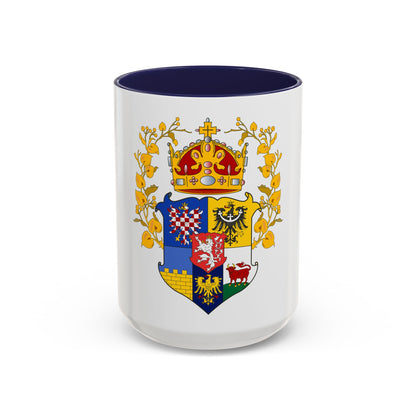 Coat of arms of the lands of the Bohemian Crown - Accent Coffee Mug